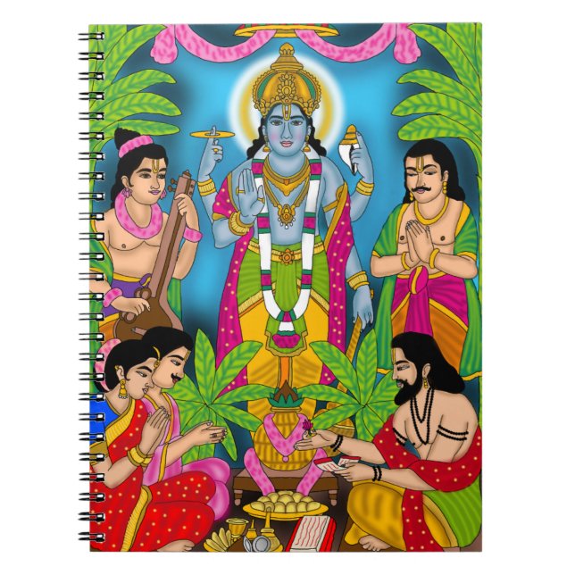 Lord Satyanarayan väggur Anteckningsbok (Framsidan)