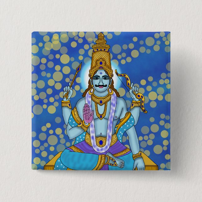 Lord Shani Dev-knapp Knapp (Framsida)