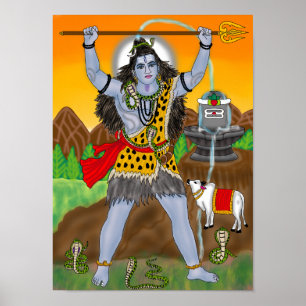 Lord Shiva-affisch Poster