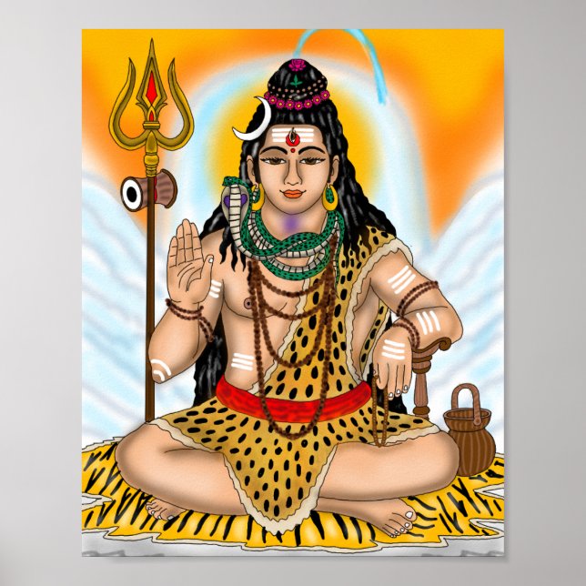 Lord Shiva-affisch Poster (Framsidan)