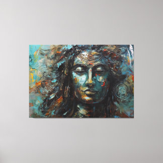 Lord shiva canvas-målning canvastryck