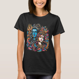 Lord Shiva Durga Hindu God Mahadeva Goddes Goddes T Shirt