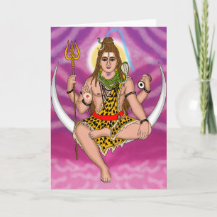 Lord Shiva gratulationskort Kort
