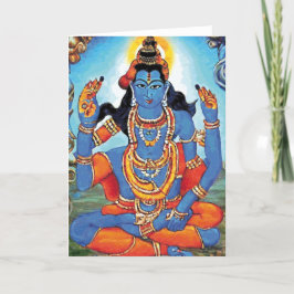 Lord Shiva - gratulationskort Tack Kort