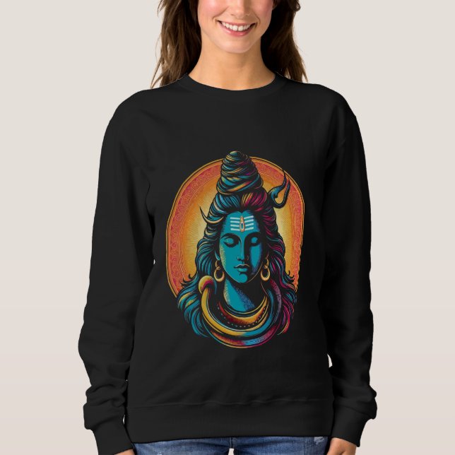Lord Shiva Hindu God Mahadeva Trident Hinduism Dev T Shirt (Framsida)