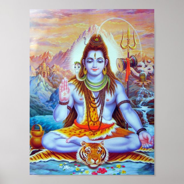 Lord Shiva Hindu Religion Poster (Framsidan)