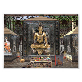 Lord Shiva Hindu Temple 7" x 5" Kodak Photo Print Fototryck