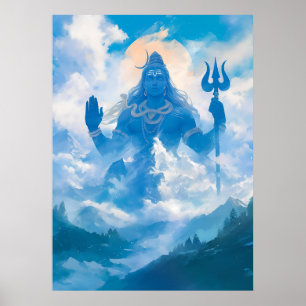 Lord Shiva i Kailasa Poster
