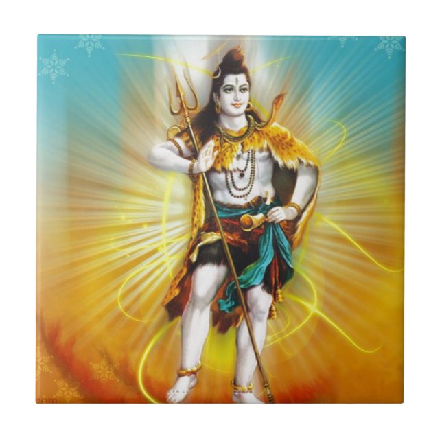 LORD SHIVA KAKELPLATTA (Framsidan)