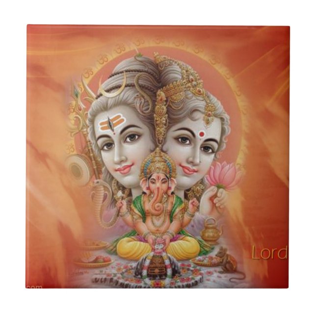 Lord Shiva Kakelplatta (Framsidan)