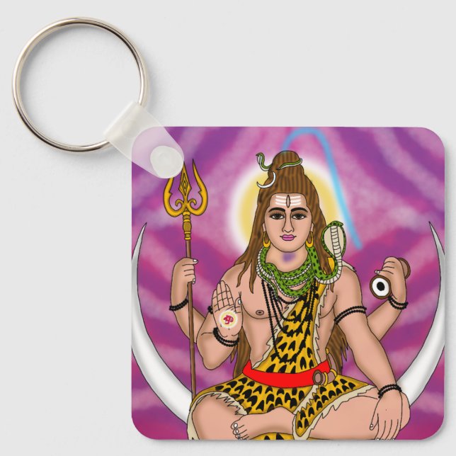 Lord Shiva Keychain Nyckelring (Framsida)