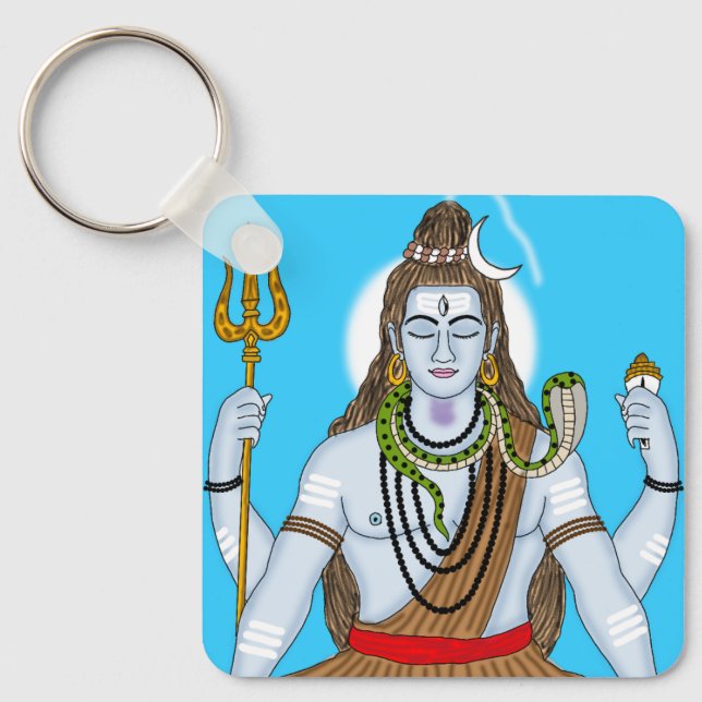 Lord Shiva Keychain Nyckelring (Framsida)