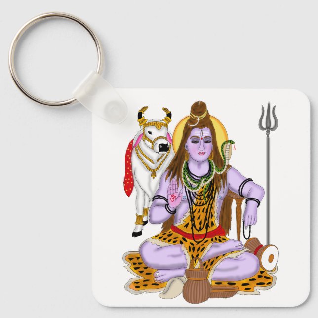 Lord Shiva Keychain Nyckelring (Framsida)