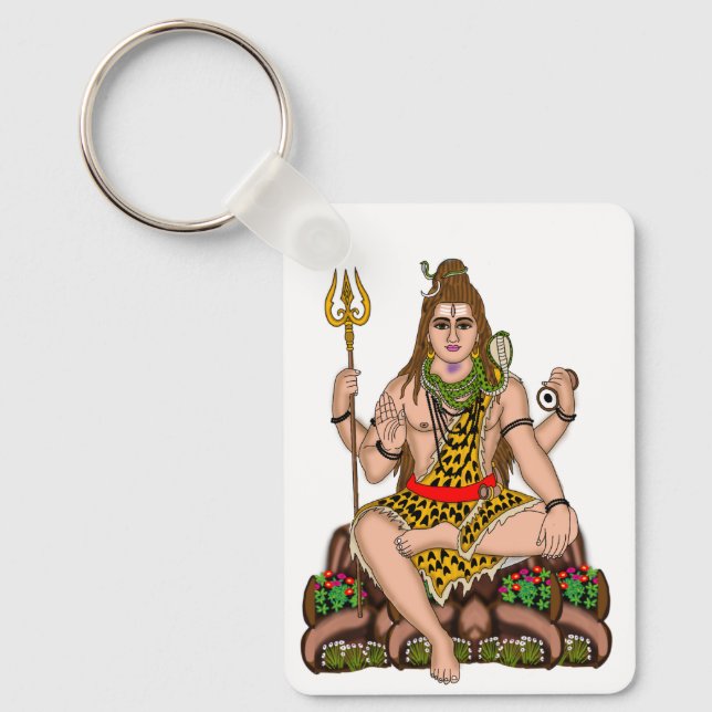 Lord Shiva Keychain Nyckelring (Framsida)