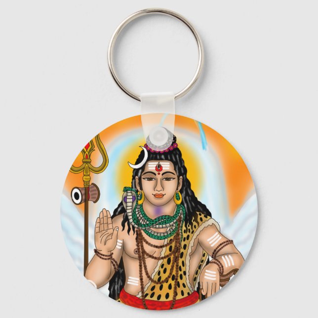 Lord Shiva Keychain Nyckelring (Framsida)