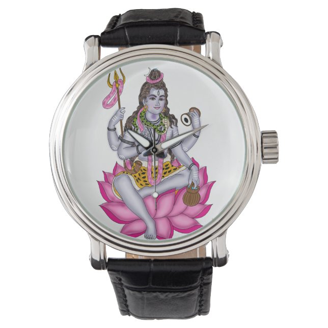 Lord Shiva-klocka – Väggdekor & Hemdekor Armbandsur (Framsida)