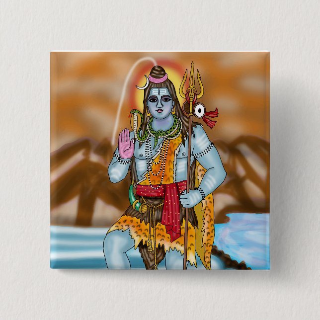 Lord Shiva-knapp Knapp (Framsida)