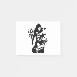 Lord Shiva Konst Arg Trishul Post-it Block