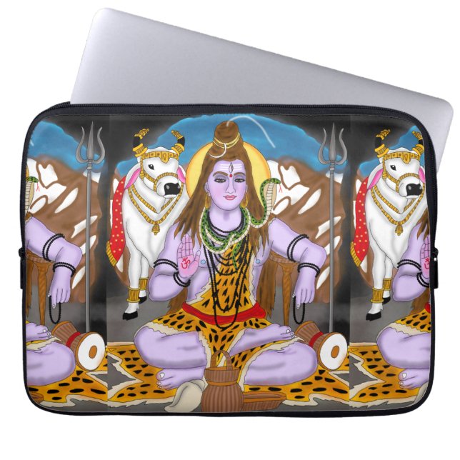 Lord Shiva Laptop Case Fodral (Framsidan)