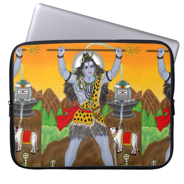 Lord Shiva Laptop Cover Laptop Fodral (Framsidan)