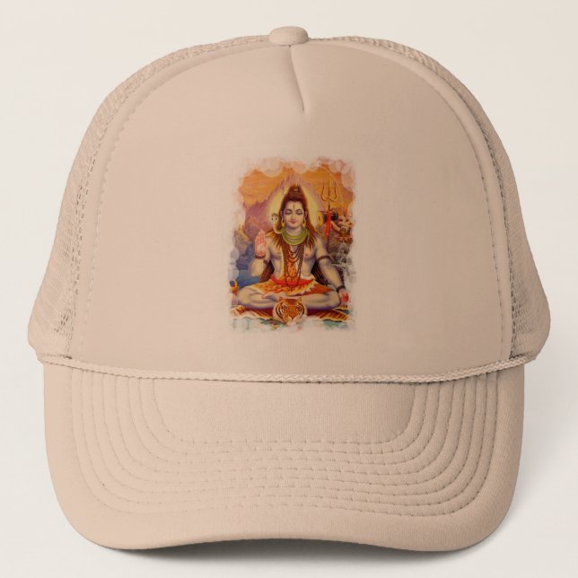 Lord Shiva Meditera Hatt Truckerkeps (Framsida)