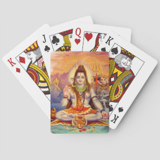 Lord Shiva Meditera Leka Kort Spel Kort