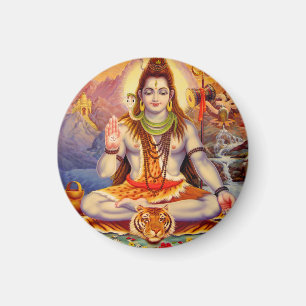Lord Shiva Meditera Magnet