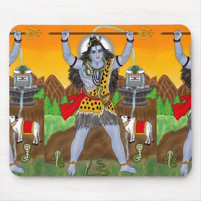 Lord Shiva Mouse Pad Musmatta (Framsidan)
