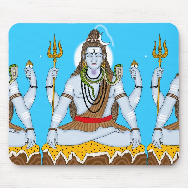 Lord Shiva Mouse Pad Musmatta (Framsidan)