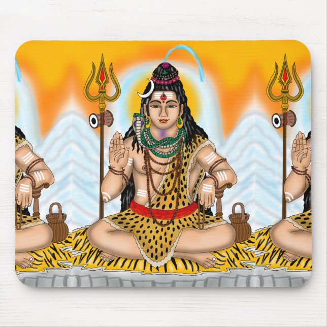 Lord Shiva Mouse Pad Musmatta (Framsidan)