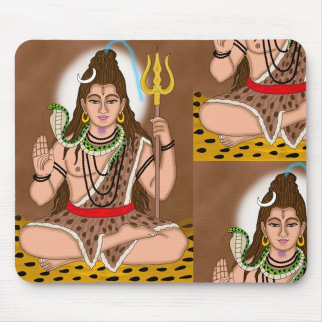 Lord Shiva Mouse Pad Musmatta (Framsidan)