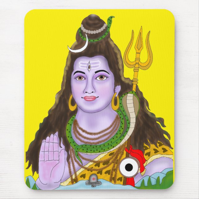 Lord Shiva Musmadratt Musmatta (Framsidan)