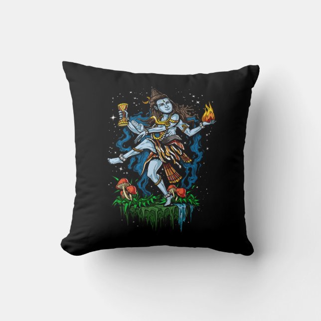 Lord Shiva Nataraja Dancing Hindu Gud Kudde (Framsida)
