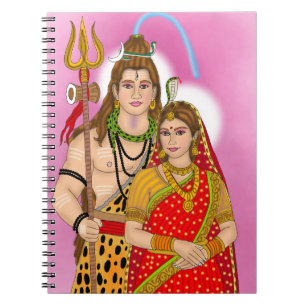 Lord Shiva Parvati Notebook Anteckningsbok