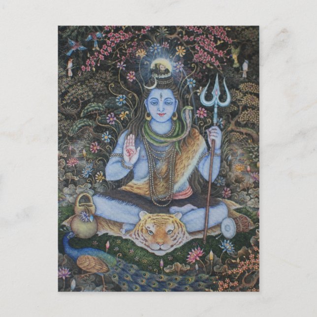 Lord Shiva-postkort Vykort (Framsida)