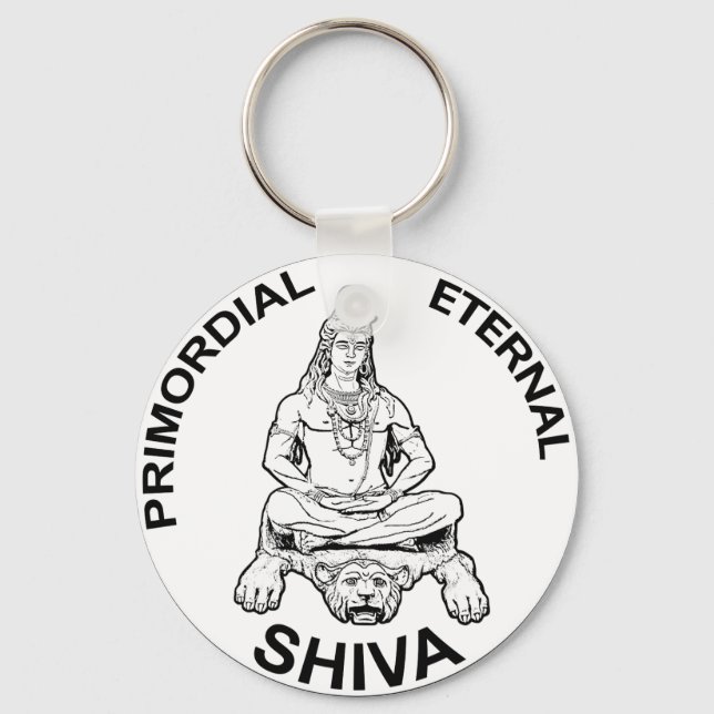 Lord Shiva primordial eternal, Indian God Nyckelring (Framsida)