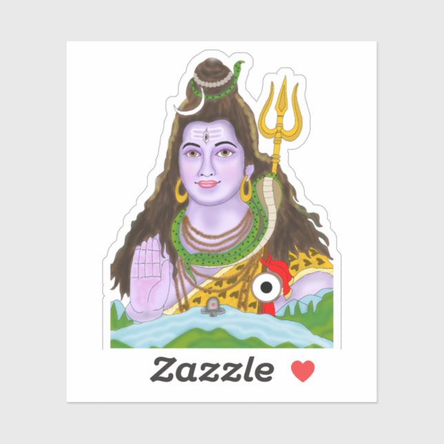 Lord Shiva Sticker Klistermärken (Ark)