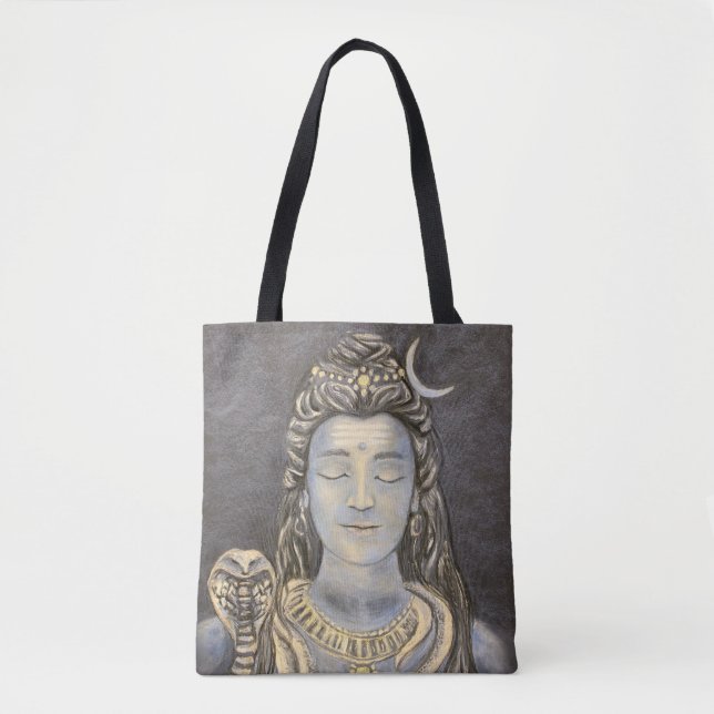 Lord Shiva Tote Bag Tygkasse (Framsida)