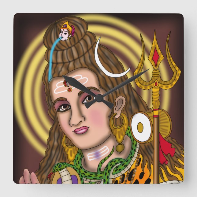 Lord Shiva väggur (Framsida)
