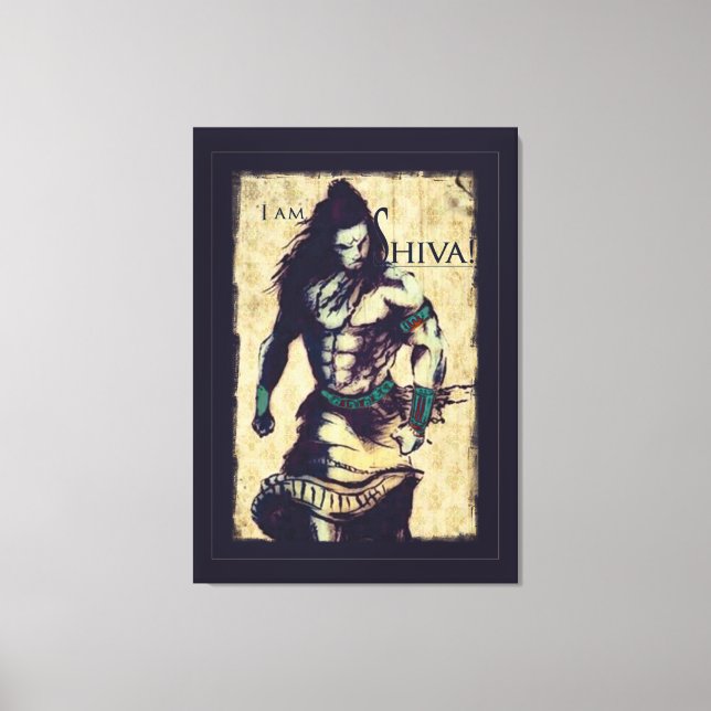Lord Shiva - Wrapped Canvas (Framsida)