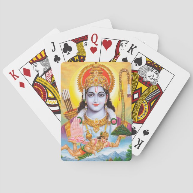Lord Shree Ram Hindu Religion Casinokort (Baksidan)