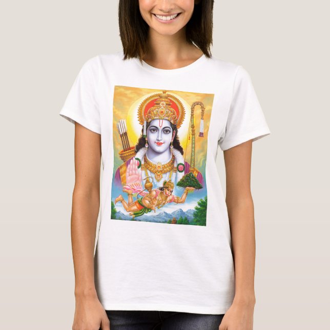Lord Shree Ram Hindu Religion T Shirt (Framsida)