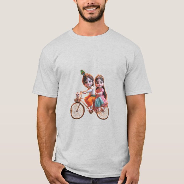 Lord Shri Krishna T Shirt (Framsida)