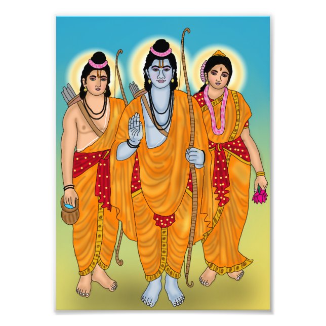Lord Sitaram Affisch Fototryck (Framsidan)