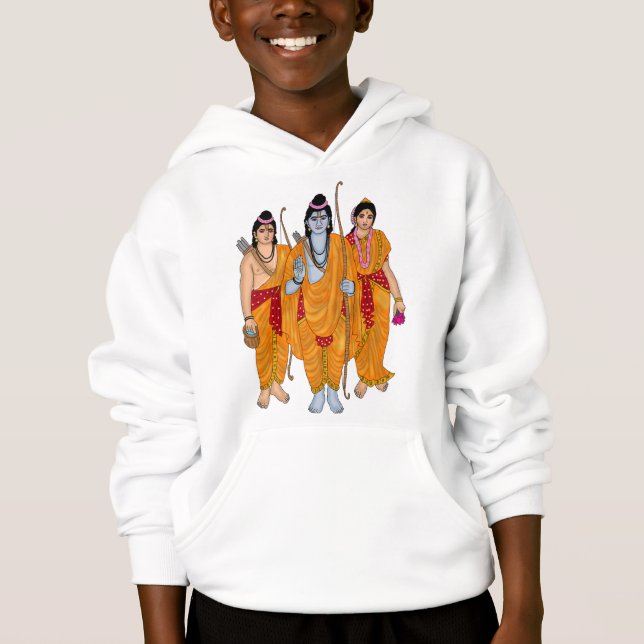 Lord Sitaram Hoodie T Shirt (Framsida)