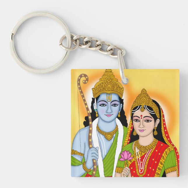 Lord Sitaram Keychain – Divine Accessory for Daily (Framsidan)