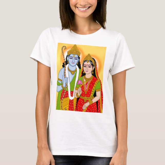 Lord Sitaram T-Shirt – Devotional Wear for Daily & (Framsida)