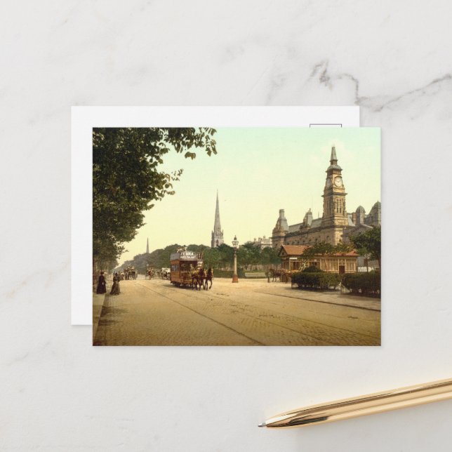 Lord St, Southport, Merseyside, England Vykort (Fram/Back In Situ)