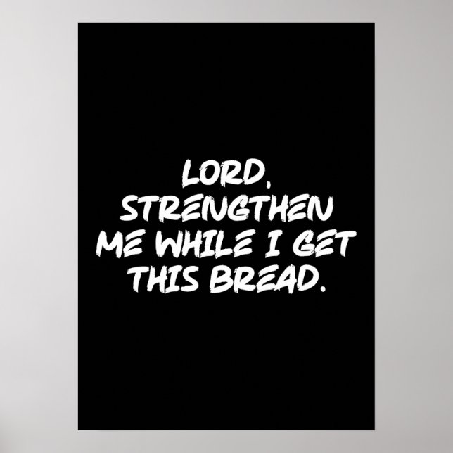 Lord, Stengthen Me - Faith Christian Motivational Poster (Framsidan)