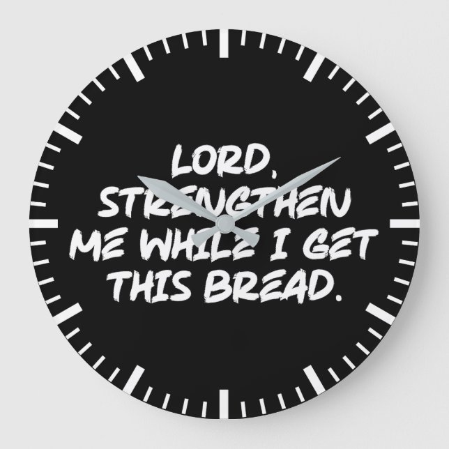 Lord, Stengthen Me - Faith Christian Motivational Stor Klocka (Framsida)